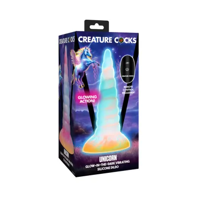 Creature Cocks Unicorn Glow-in-the-Dark Silicone Vibrator