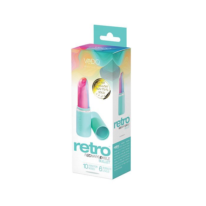 VeDo Retro Rechargeable Bullet- Tease Me Turquoise