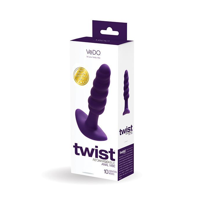 VeDO Twist Rechargeable Anal Vibe - Purple