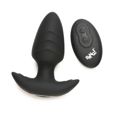 BANG! Rotating &amp; Vibrating Silicone Butt Plug