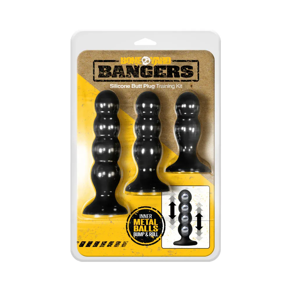 Boneyard Bangers Silicone Butt Plug Training Kit