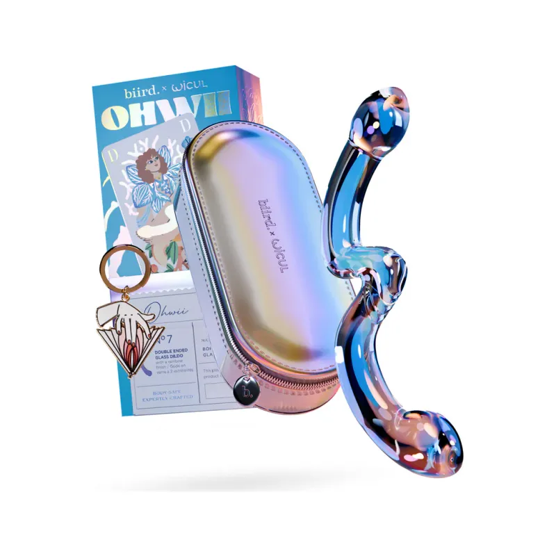 Biird x Wicul OhWii Borosilicate Glass Double Ended Dildo