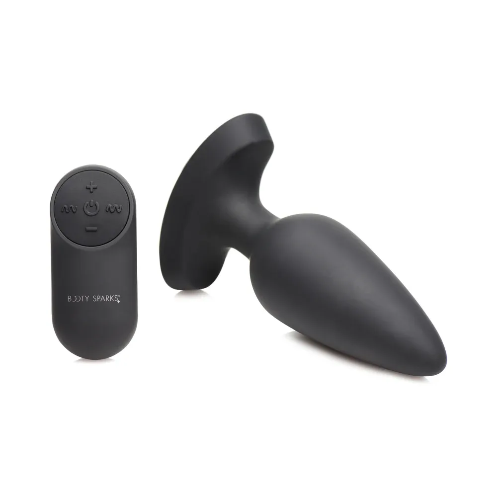 Booty Sparks Laser Heart Anal Plug with Remote