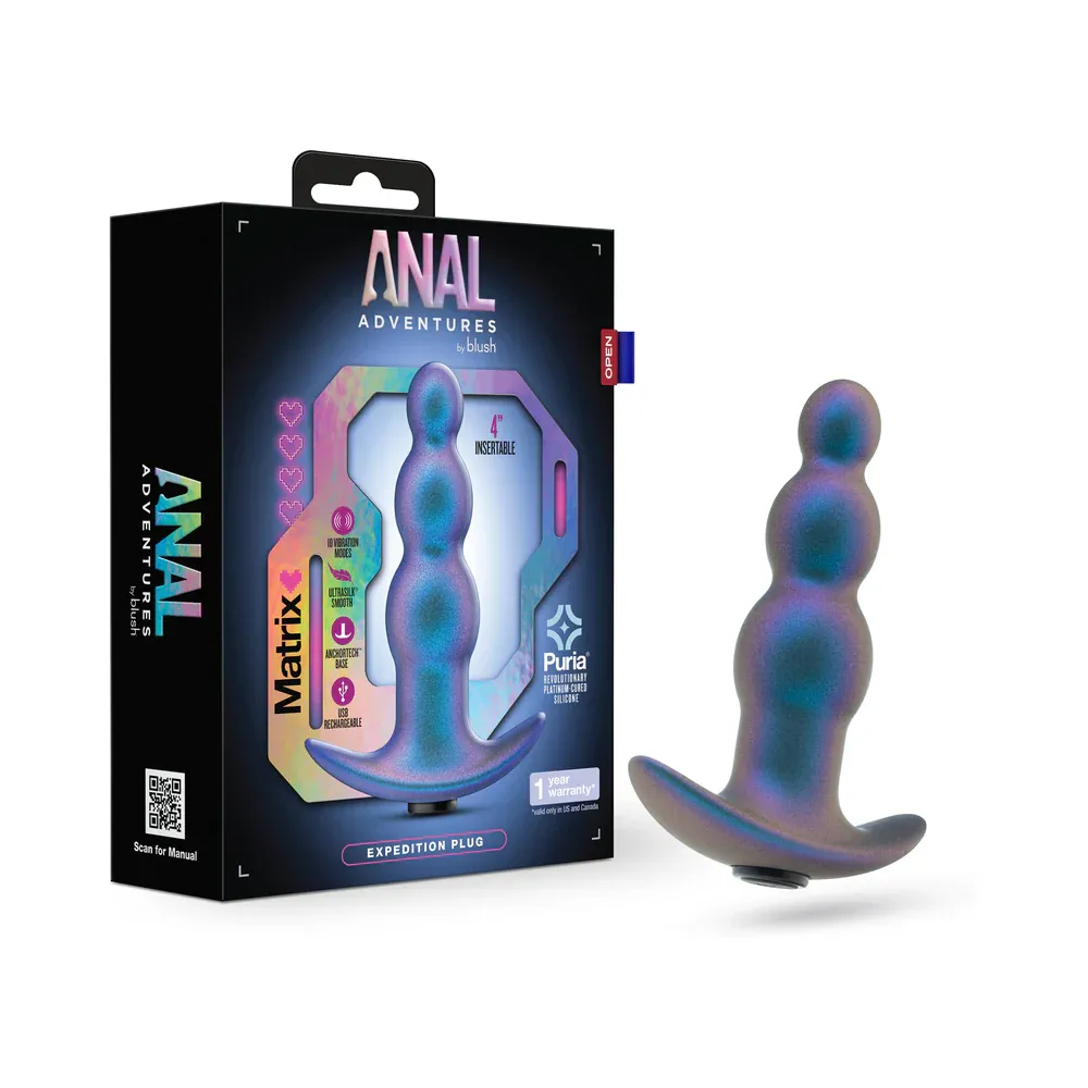 Anal Adventures Matrix Expedition Plug- Lunar Blue