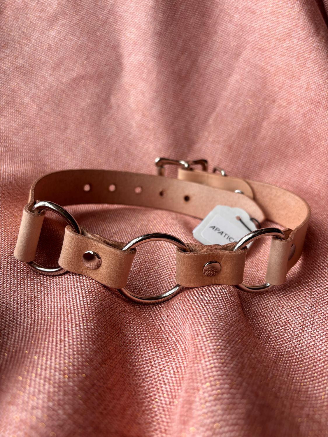 Apatico Hecate Collar- Natural Tan Leather