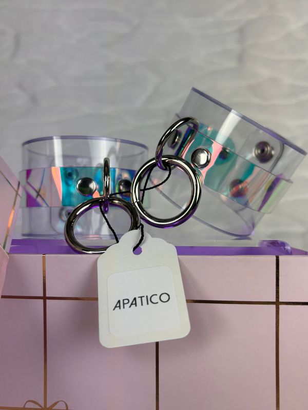 Holographic O-Rings Cuff Bracelets