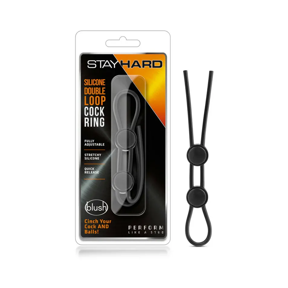 Stay Hard Double Loop Cock Ring