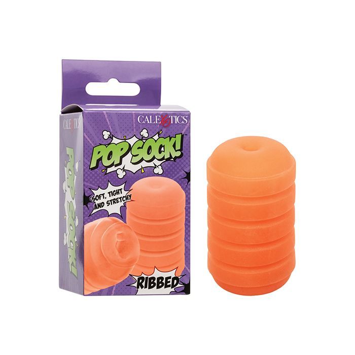 Pop Sock! Ribbed Stroker- Orange