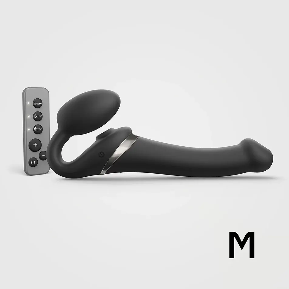 Strap-On-Me Rechargeable Remote-Controlled Multi Orgasm Bendable Strap-On