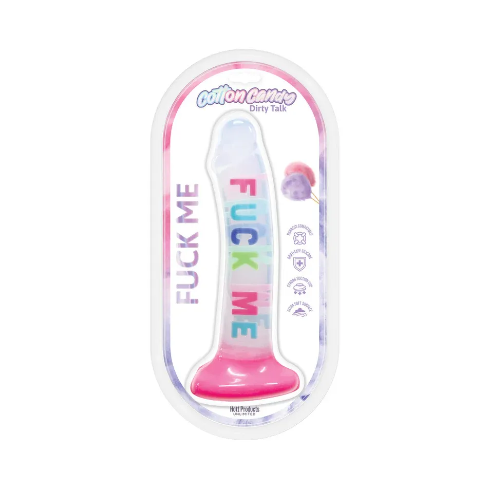 Cotton Candy Fuck Me 8&quot; Siicone Dildo