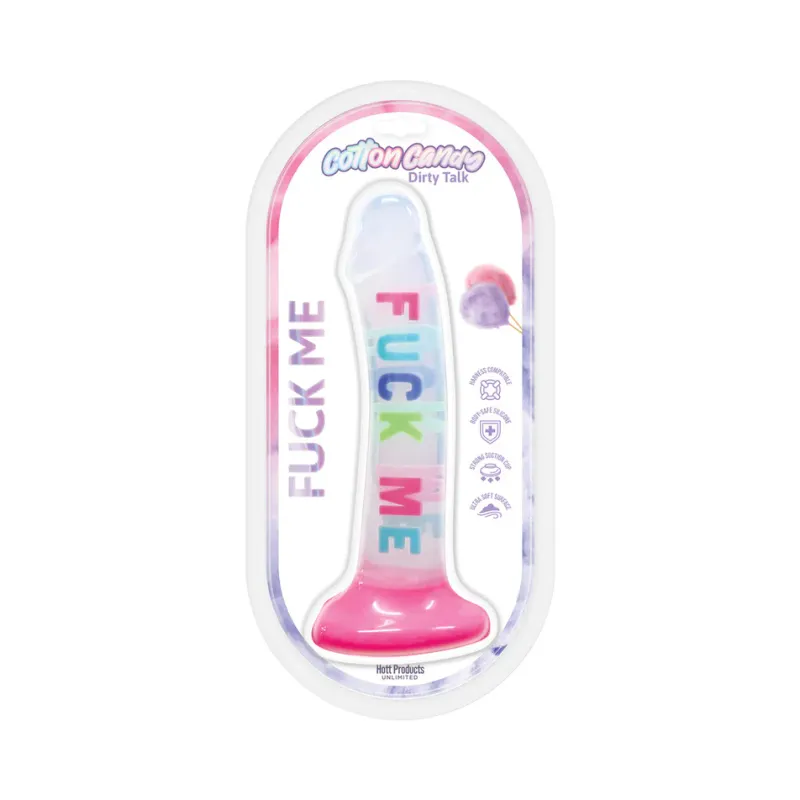Cotton Candy Fuck Me 8&quot; Siicone Dildo