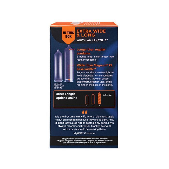 MyONE  Perfect Fit Extra Wide Hyperthin Latex Condoms