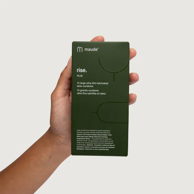 Rise Plus - 10 Large Ultra-Thin Condoms