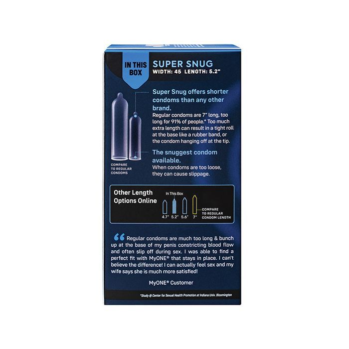 MyONE Perfect Fit Super Snug Hyperthin Latex Condoms 10ct