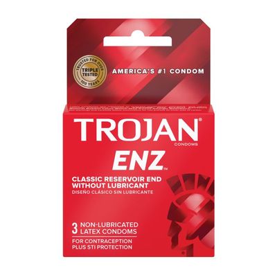 Trojan ENZ Non-Lubricated Latex Condoms