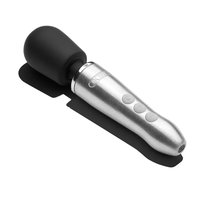 Doxy Go Travel-Sized Wand Massager Silver