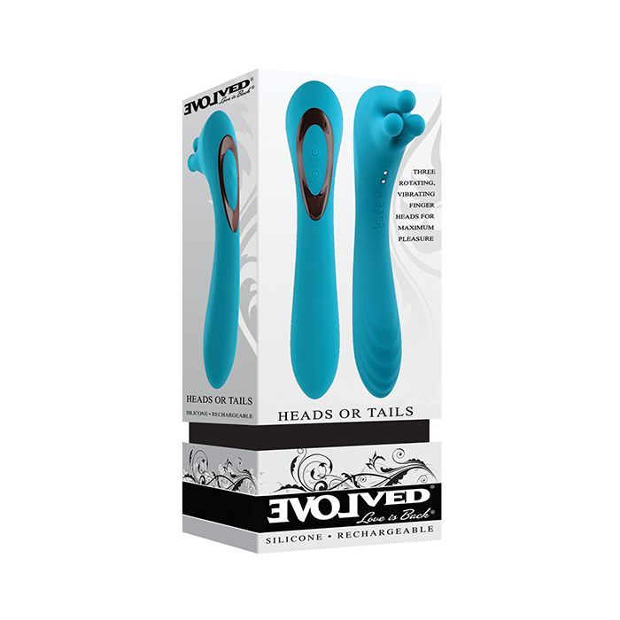 Heads or Tails Rechargeable Silicone Vibrator