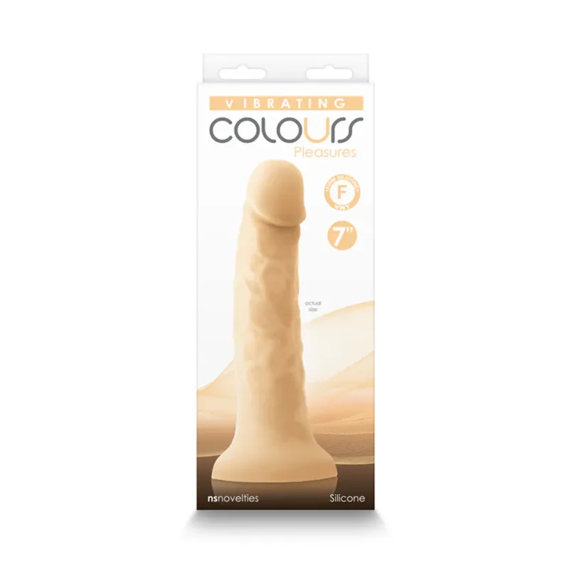 Colours Pleasures 7&quot; Vibrating Dildo