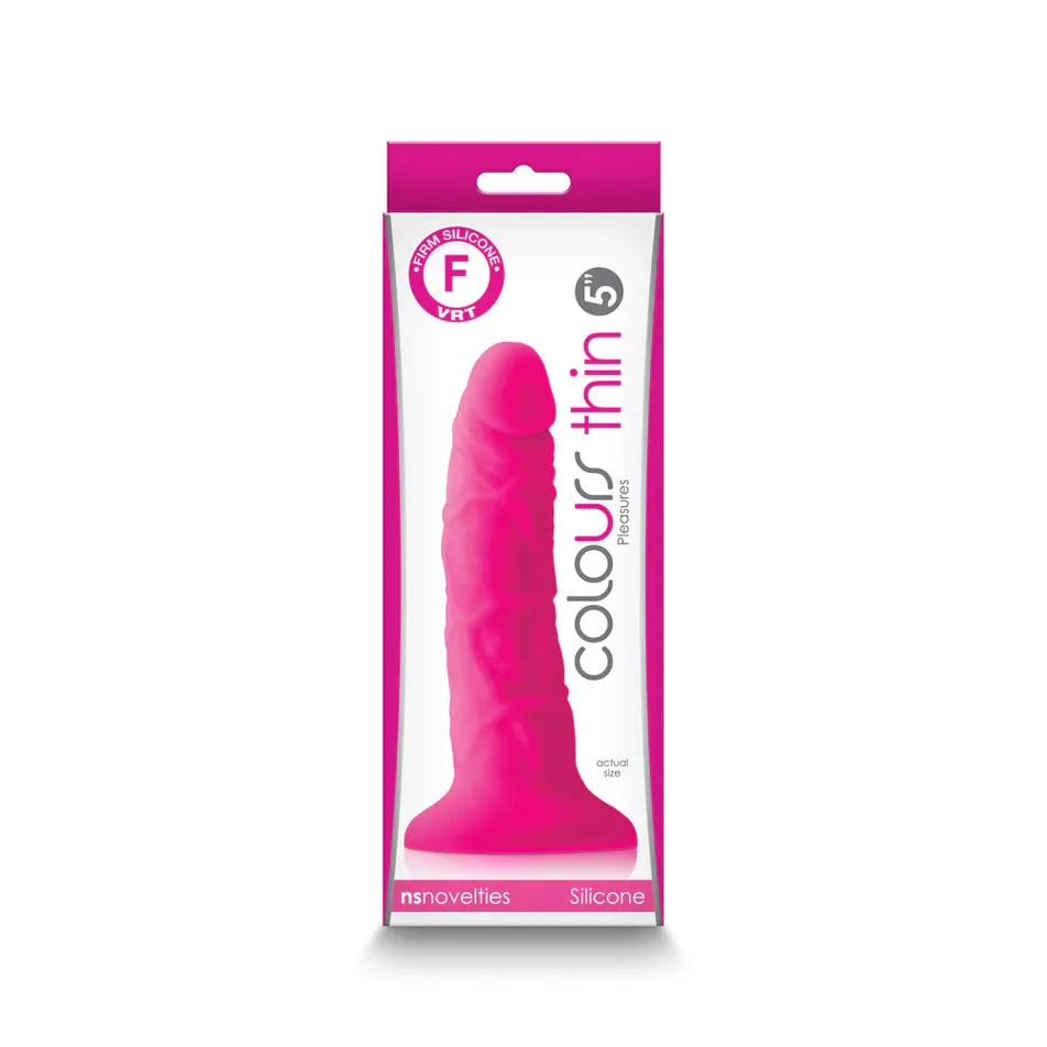 Colours Pleasures Thin 5 in Silicone Dildo