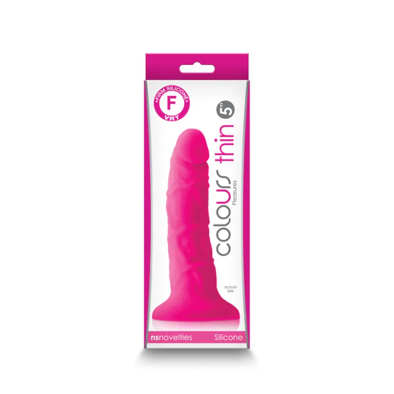 Colours Pleasures Thin 5 in Silicone Dildo