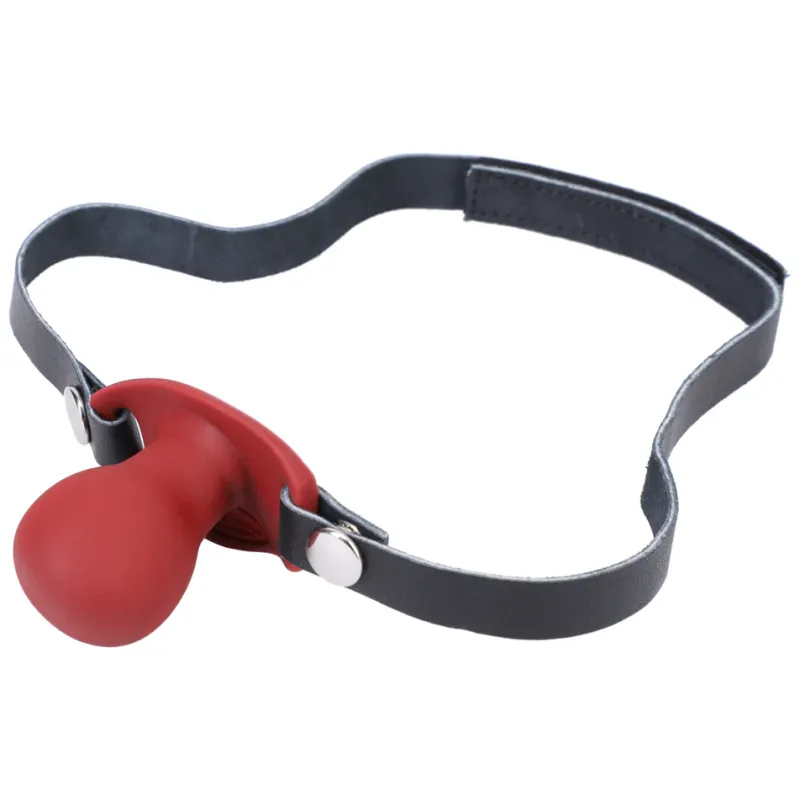 Beginner Silicone Ball Gag- Crimson