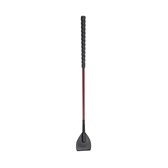 Saffron Leather Crop with Rubber Handle