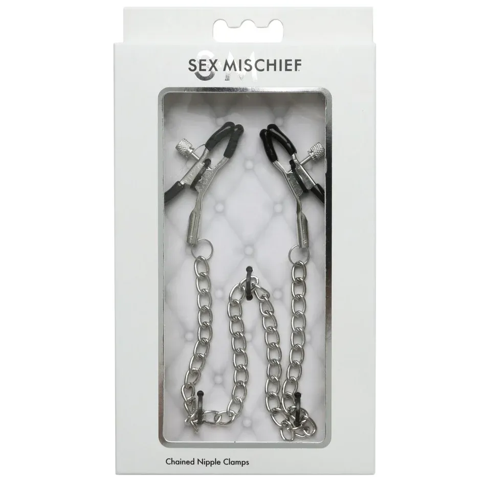 Sex &amp; Mischief Chained Nipple Clamps