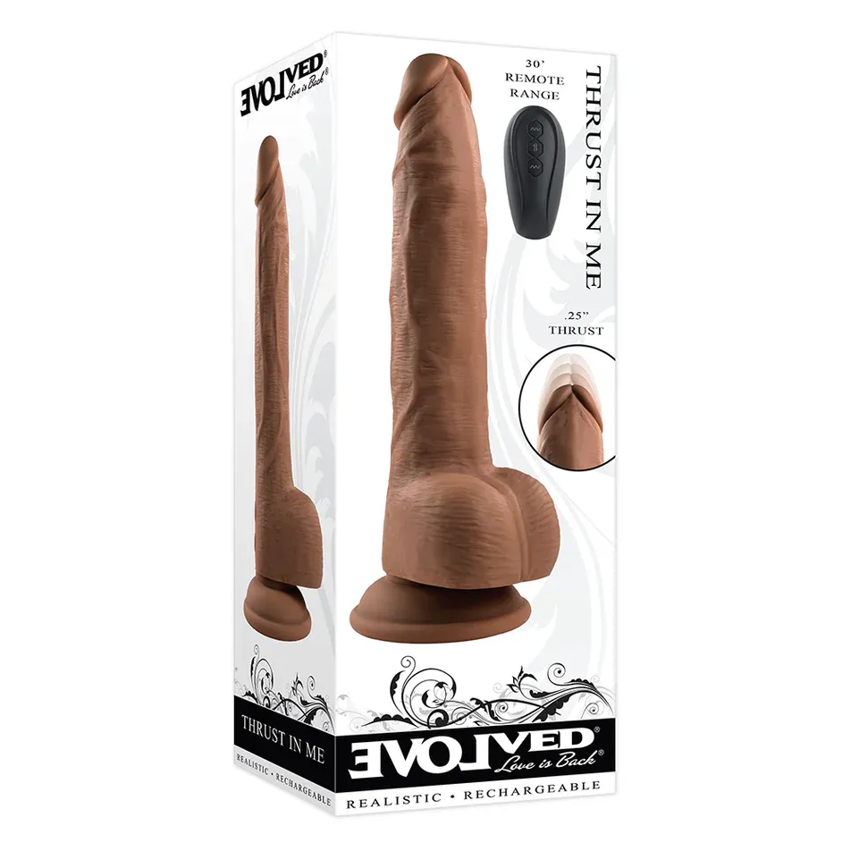 Thrust In Me Thrusting Vibrating 9.25 in. Dildo