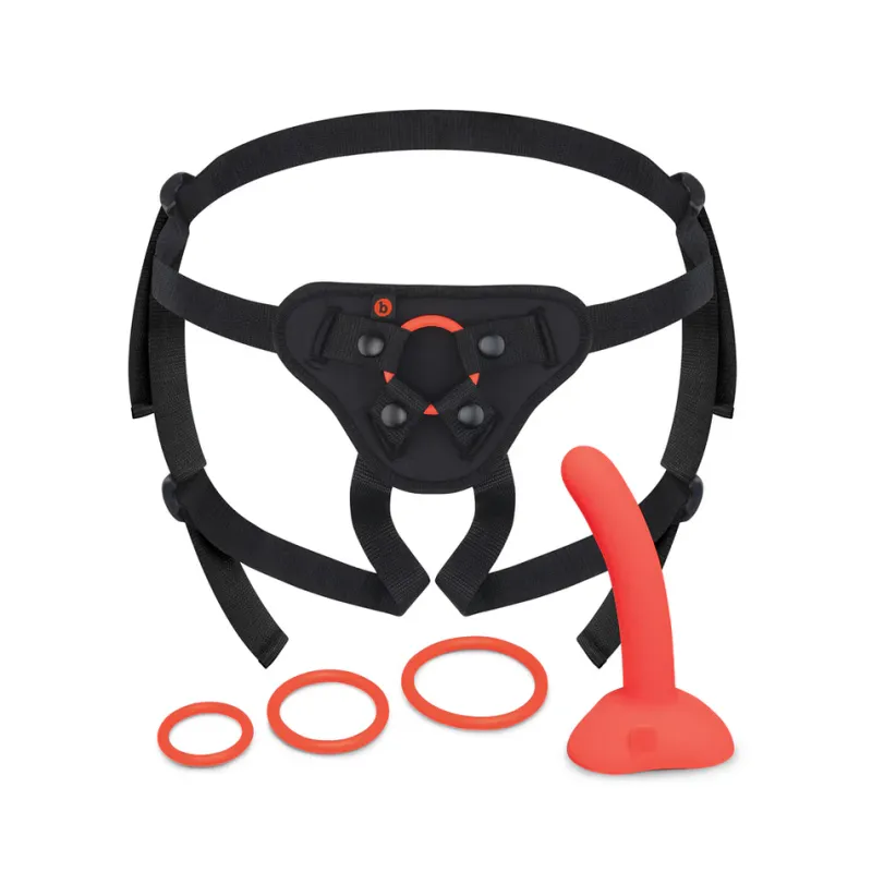 B-Vibe Beginners Strap-On Set 5 in Silicone Dildo Peg