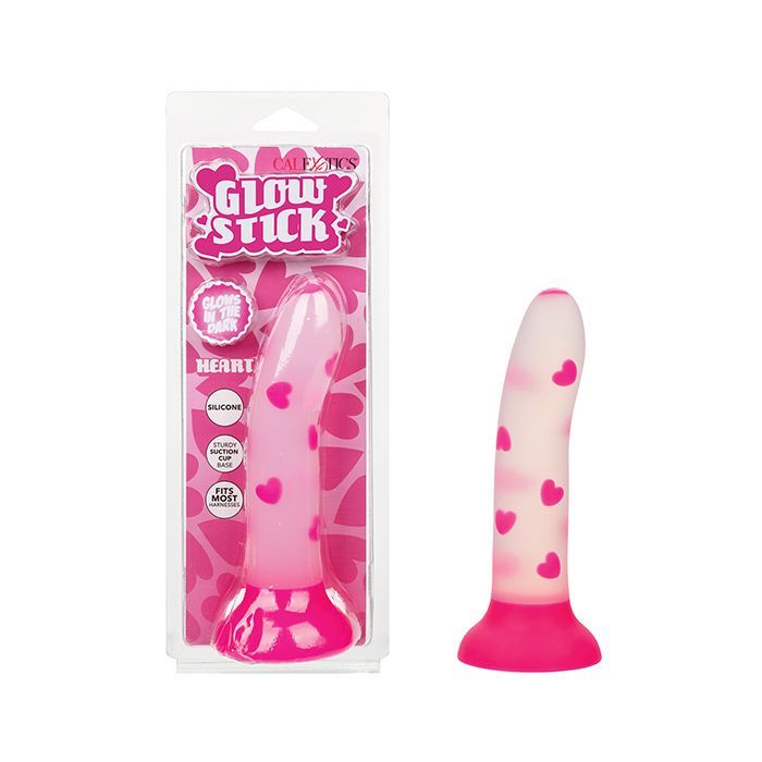Glow Stick Heart Glow-in-the-Dark Silicone Dildo