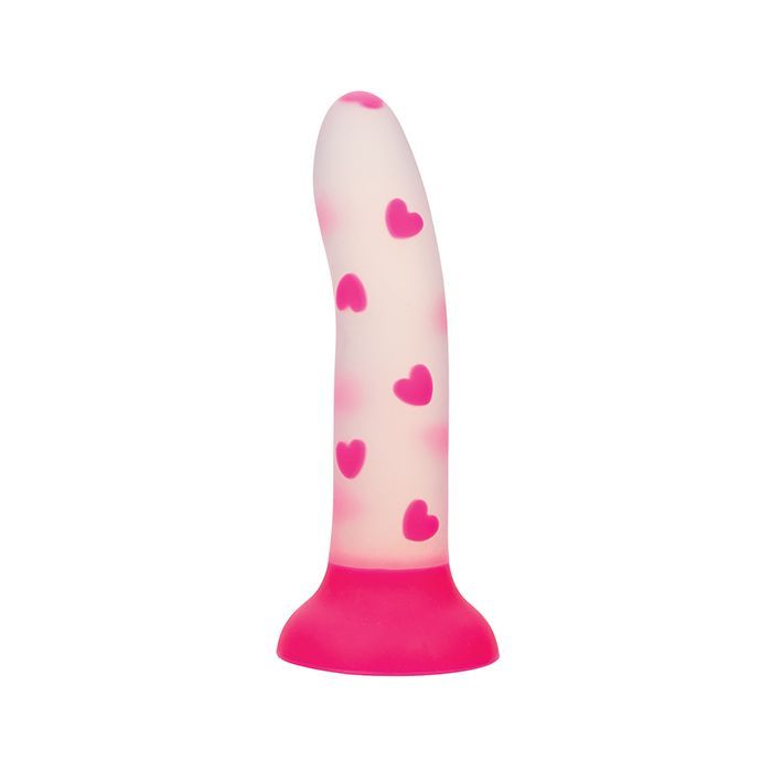 Glow Stick Heart Glow-in-the-Dark Silicone Dildo