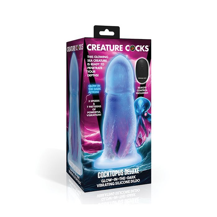 Creature Cocks Cocktopus Deluxe Glow-in-the-Dark Vibrating Dildo
