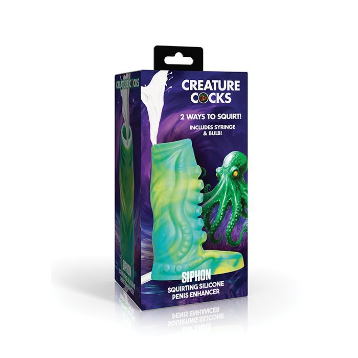 Creature Cocks Squirting Silicone Penis Enhancer
