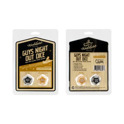 Wood Rocket Guys Night Out Dice