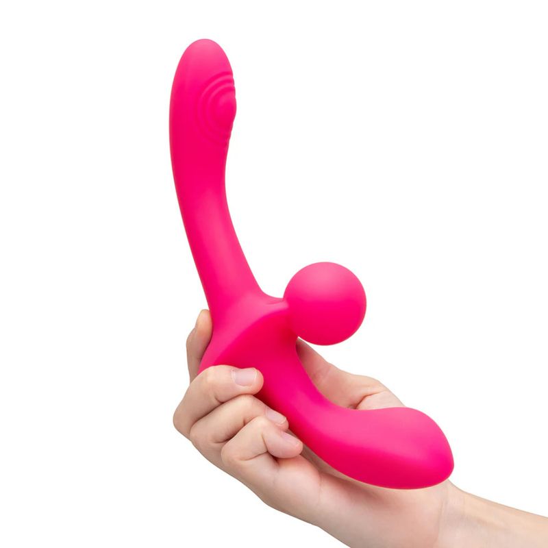Double Tap Vibrating Strapless Strap-on
