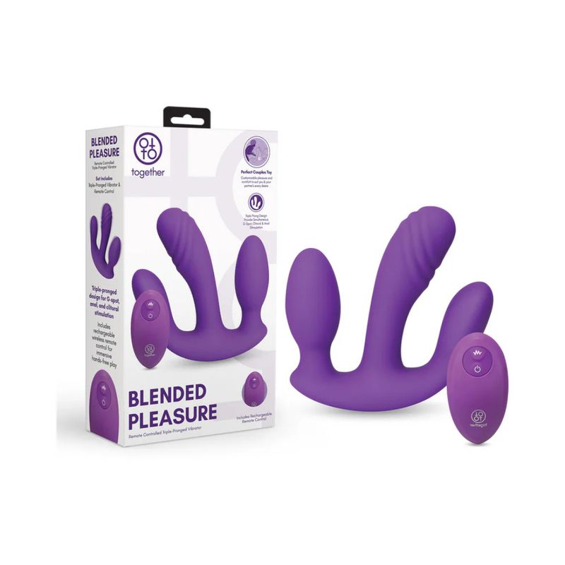 Blended Pleasure Triple-Pronged Vibrator