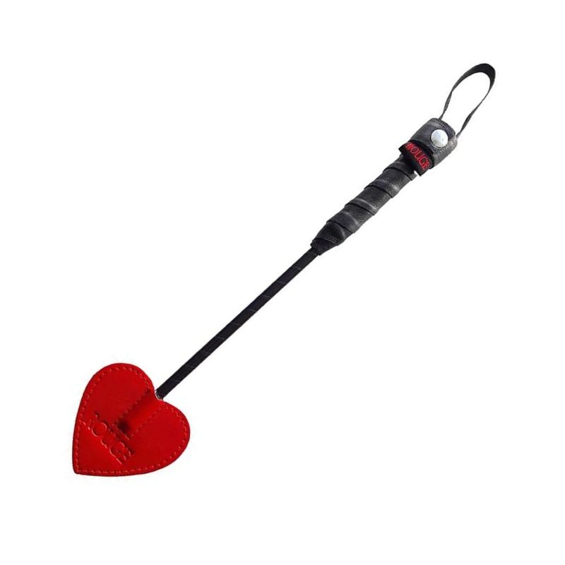 Rouge Mini Leather Spade Paddle Crop