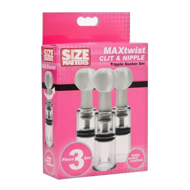 Size Matters MAXtwist Clit and Nipple Triple Sucker Set