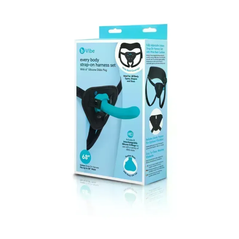 B-Vibe Every Body Strap-On Set 6 inch