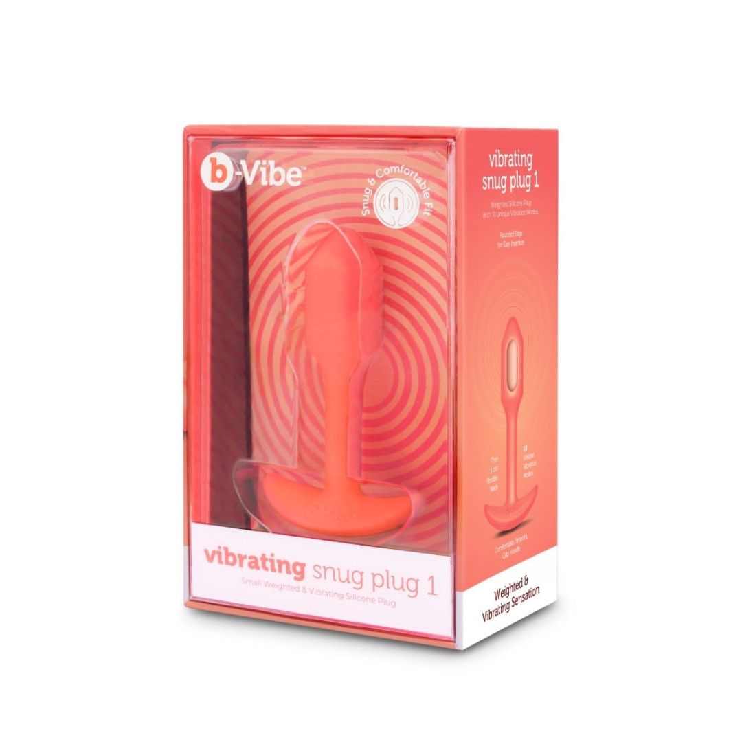 Vibrating Snug Plug 1, Color: Orange