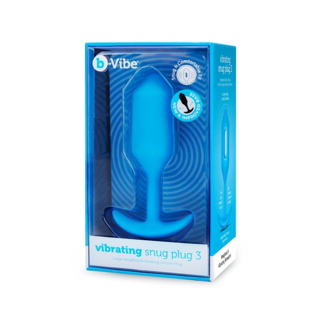 Vibrating Snug Plug 3, Color: Blue