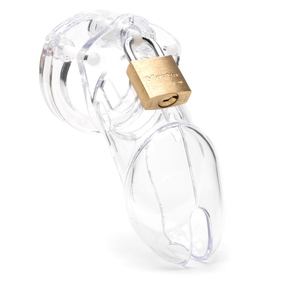 CB-X 6000 Chastity Cage, Color: Clear
