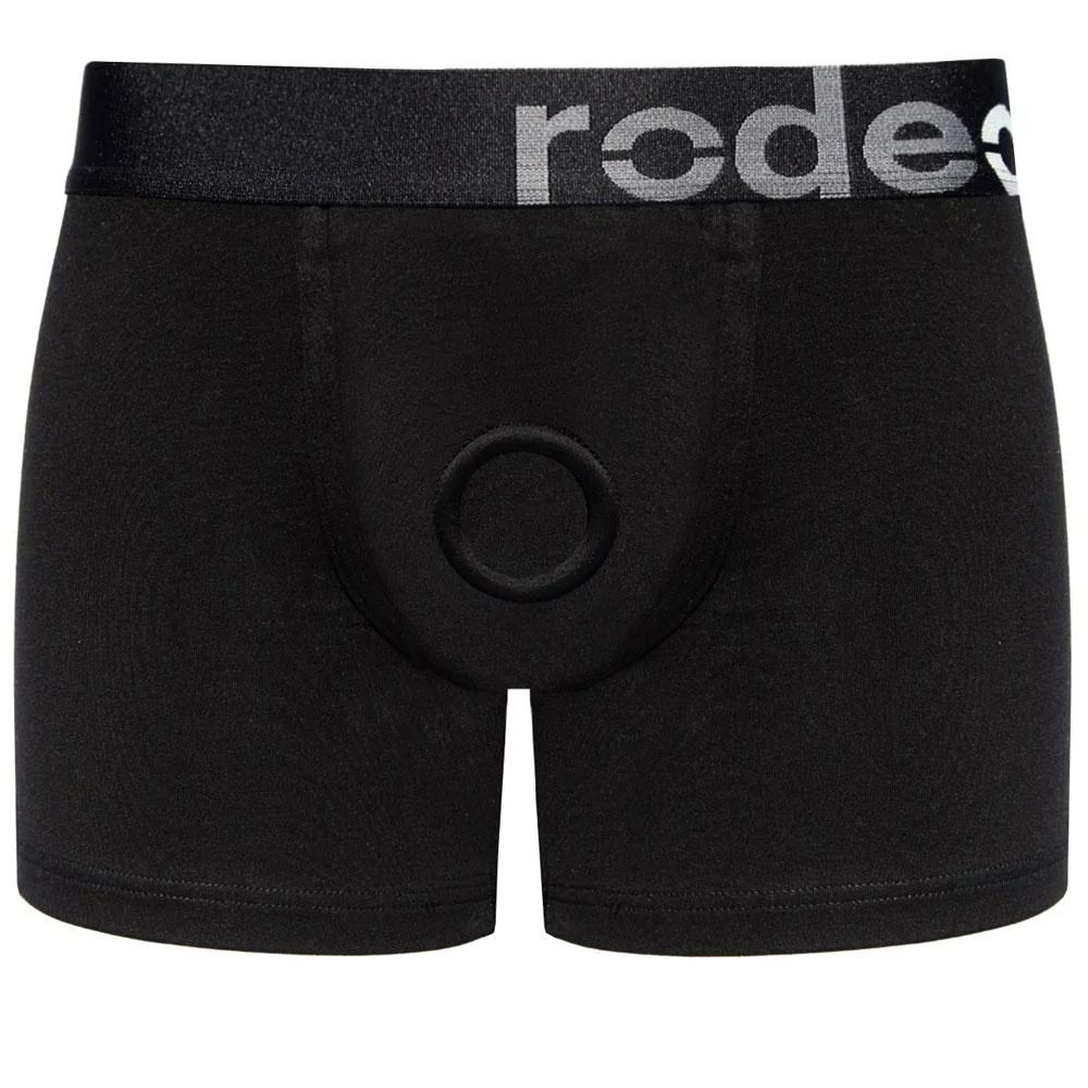 RodeoH Boxer + Harness Black, Size: 23-24 (XXXS)