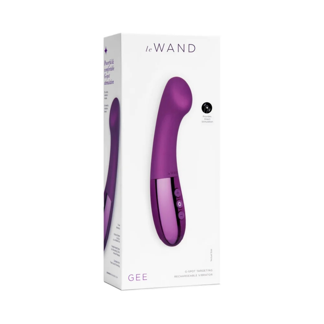 le WAND GEE G-Spot Vibrator, Color: Dark Cherry
