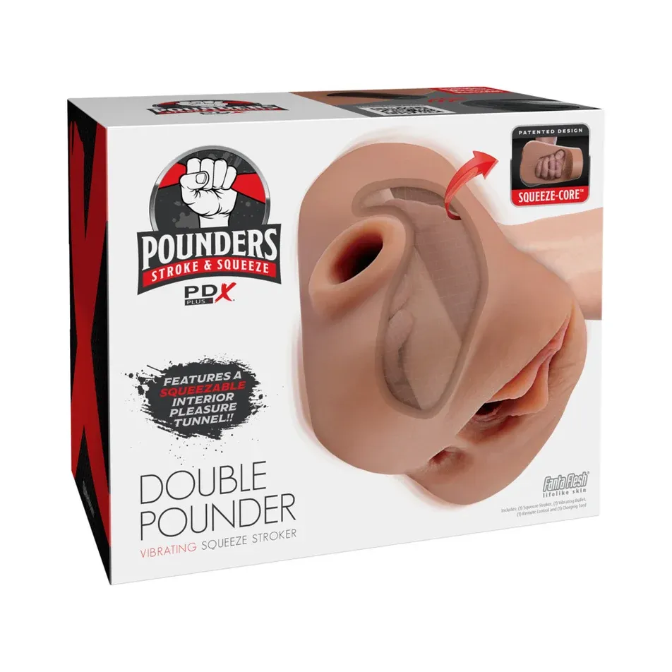 PDX Plus Dbl Pounder Vibe Stroker