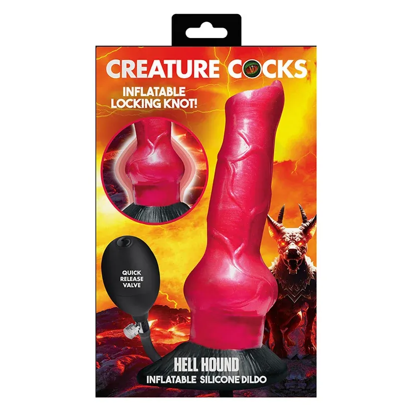 Creature Cocks Hell Hound Inflatable Dildo