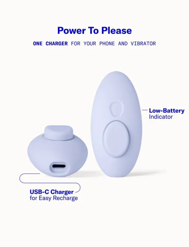 The Lay showing off its low battery indicator light and usb-c type charger port