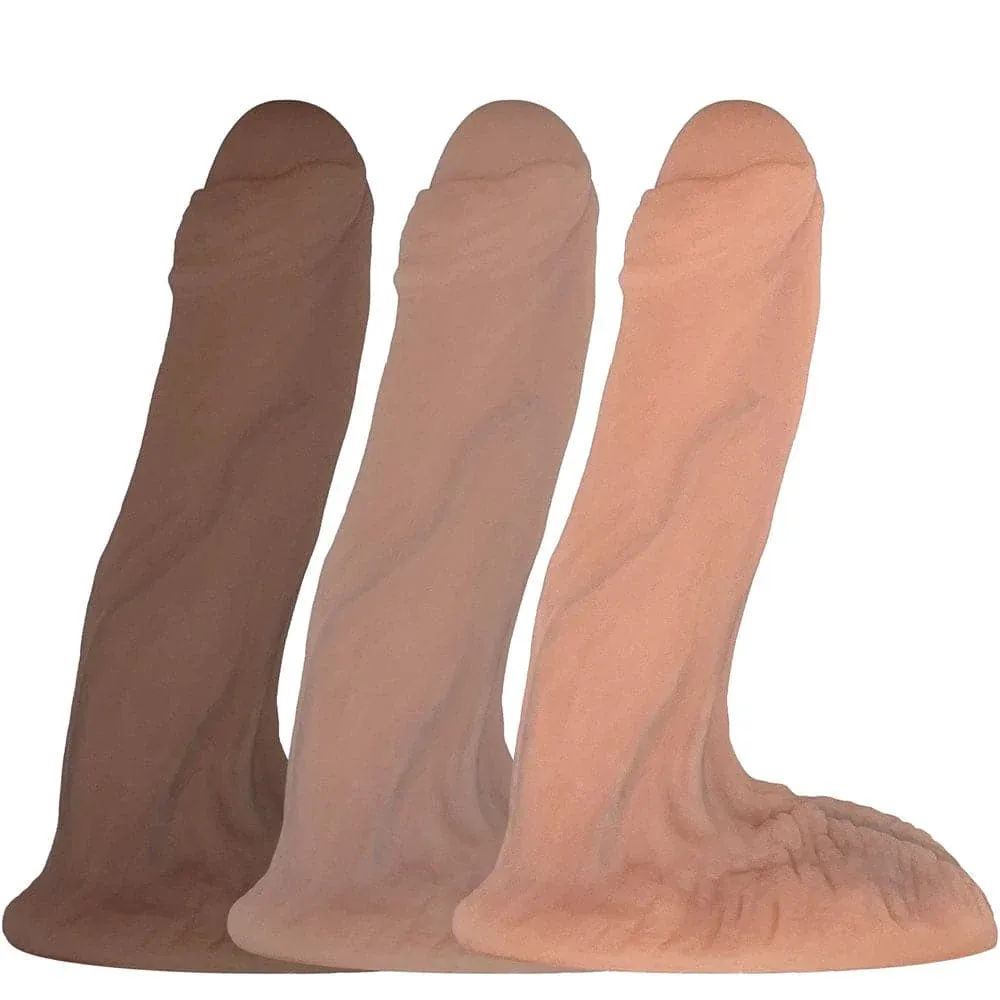 6" Ultimate Uncut Dual Density Silicone Dildo