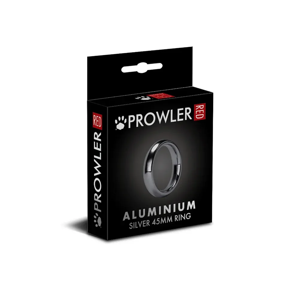 Prowler RED Aluminum Silver Cock Ring