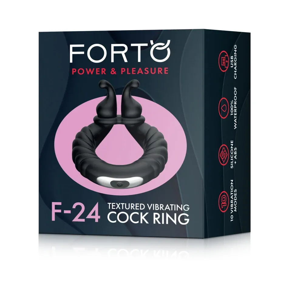 Forto F-24 Textured Vibrating Cock Ring
